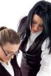businesswoman with secretary