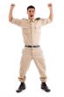 happy young soldier