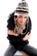 female model shivering from cold