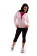smiling standing woman on white background
