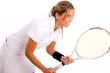 side view of tennis player going to play