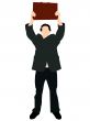 young businessman holding his office bag