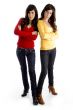 young twins looking at camera