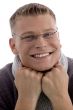smiling handsome man with eyewear