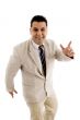 businessman having fun