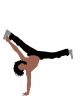 man exercising gymnastics