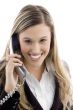 young professional talking on phone