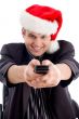 man with remote control