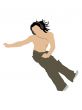jumping cool dancer