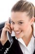 young executive busy on phone