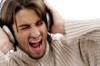 handsome male crazy for music