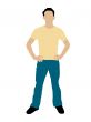 handsome man standing