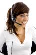 front view of cheerful service provider