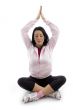 front view of woman doing yoga