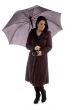 front view of woman holding umbrella