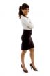 full body pose of  businesswoman