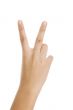hand with peace sign
