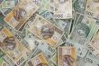 polish zloty banknotes background