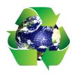 Planet Earth with Recycle Symbol