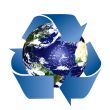 Planet Earth with Recycle Symbol