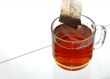 Transparent cup of tea