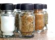 spices in bottles