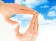 Hands and sky