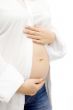 Pregnant woman hands