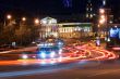 Night road and lights