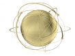 Globe with wired orbits of satellite
