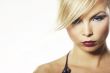 Fashion model on white background