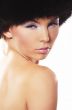 Woman Wearing Fur Hat