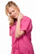 Nurse with neck pain