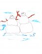Happy Snowmen Couple