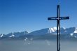 Cross on the top of a mountain