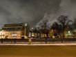 Moscow river quay night view