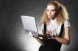 Business woman with laptop