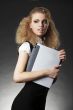 Business woman with laptop