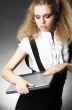 Business woman with laptop