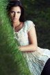beautiful girl  on grass