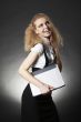 Business woman with laptop