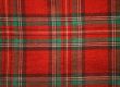 Red checked fabric
