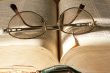 book and spectacles