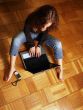 Girl with a computer