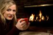 Warming up by the fire