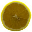 Lemon isolated on white close-up