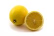 Two lemons isolated on white