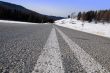 Dangerous turn on mountain road.