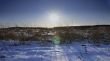 Snow-covered field