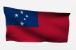 Samoa 3d flag